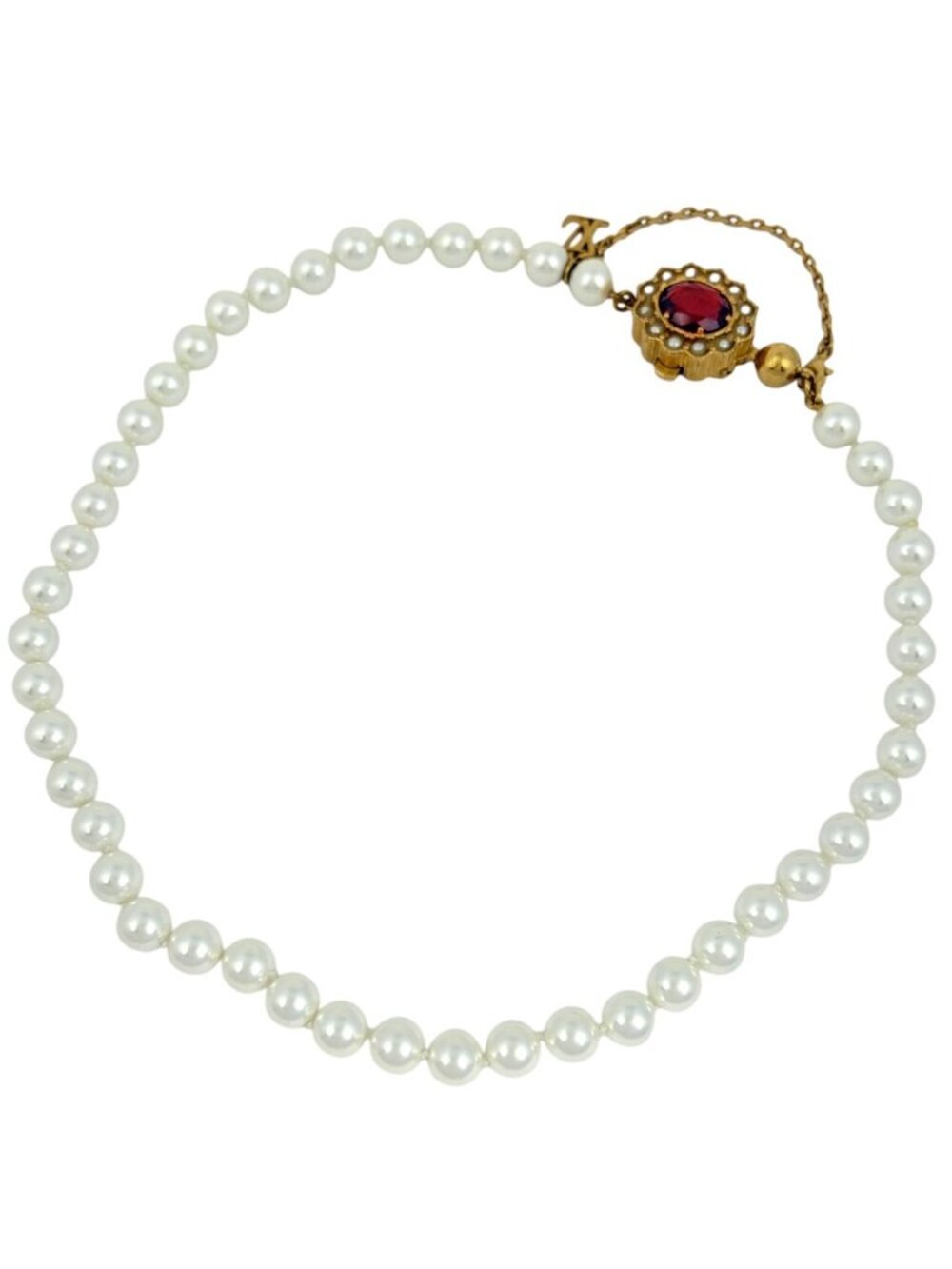 Louis Vuitton Necklace LV Dynasty Faux Pearl Gold